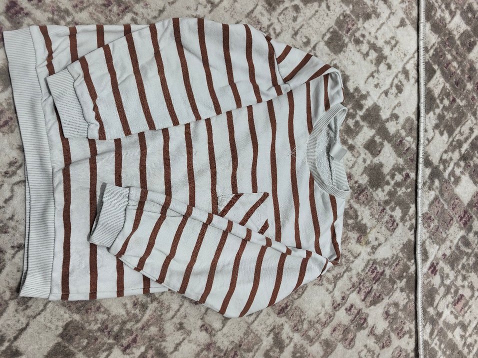 Erkek Çocuk Çizgili Uzun Kollu Sweatshirt - Görsel 3