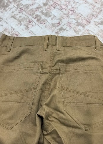 Düğmeli Kahverengi Erkek Midi Pantolon - Görsel 4