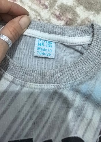 Erkek Çocuk Gri Baskılı Sweatshirt - Görsel 4