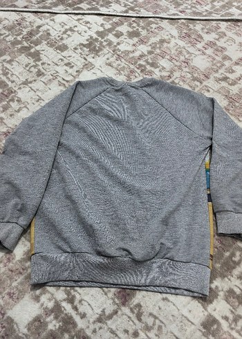 Erkek Çocuk Gri Baskılı Sweatshirt - Görsel 3
