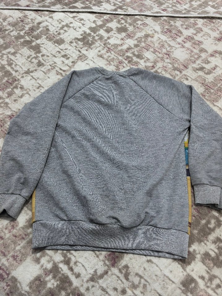Erkek Çocuk Gri Baskılı Sweatshirt - Görsel 3