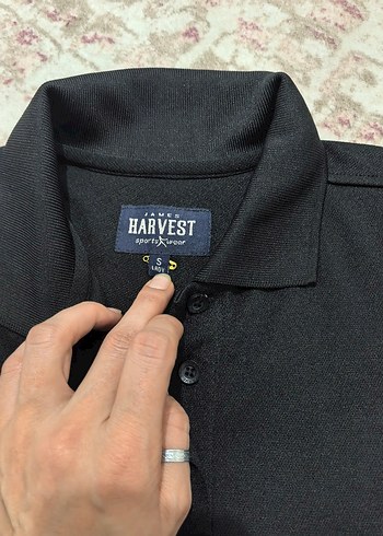 Siyah Baskılı Erkek Polo Tişört - Görsel 3