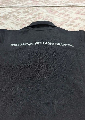 Siyah Baskılı Erkek Polo Tişört - Görsel 5