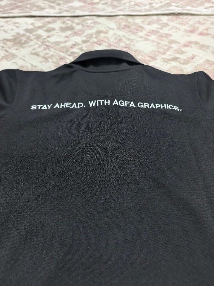 Siyah Baskılı Erkek Polo Tişört - Görsel 5