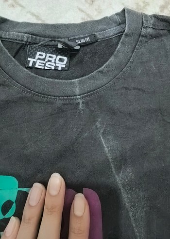 Erkek Çok Renkli Batik Desenli Gevşek Tişört - Görsel 4