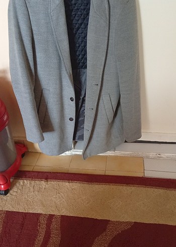Diğer Sik Gri Tek Dugmeli Blazer Ceket