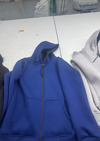 Erkek Kahverengi Kapüşonlu Fermuarlı Sweatshirt - Görsel 2