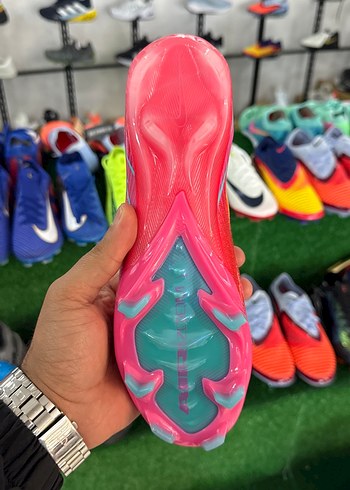 Renkli Bağcıklı Erkek Futbol Ayakkabısı - Görsel 5