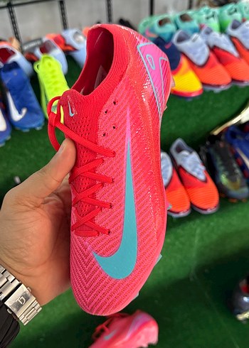 Renkli Bağcıklı Erkek Futbol Ayakkabısı - Görsel 3