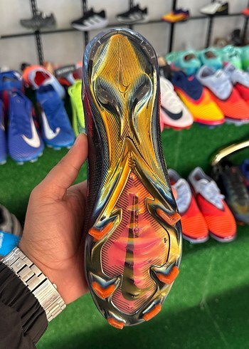 Siyah Bağcıklı Erkek Futbol Ayakkabısı - Görsel 3