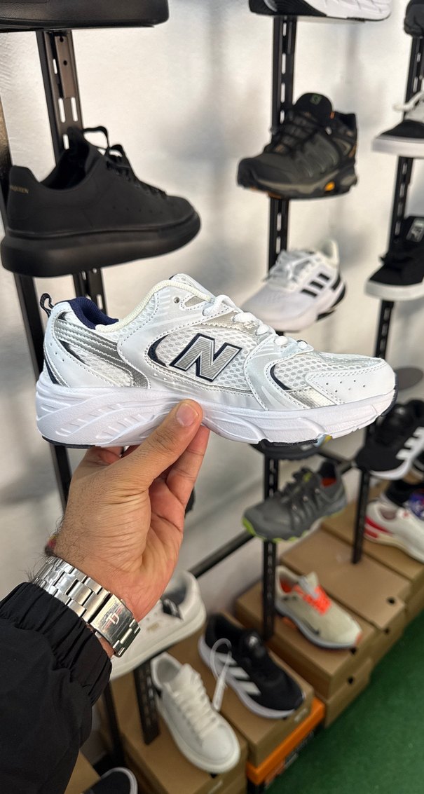 Beyaz Bağcıklı Kadın-erkek Spor Ayakkabı - Görsel 3