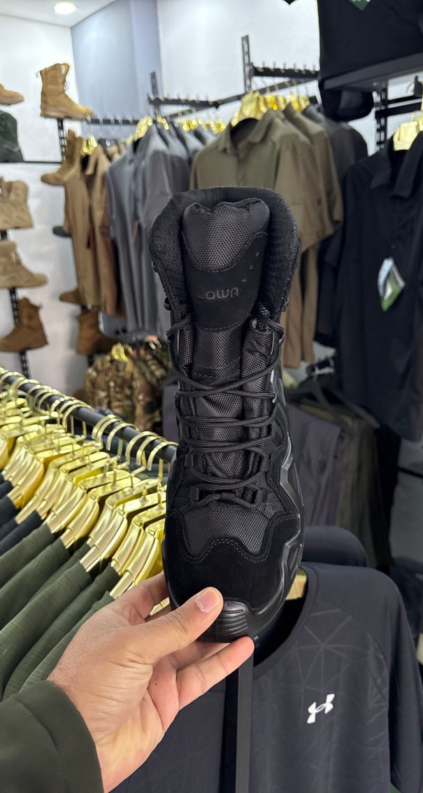 Siyah Kamuflaj Desenli Erkek ASKERİ LOWA BOT - Görsel 2