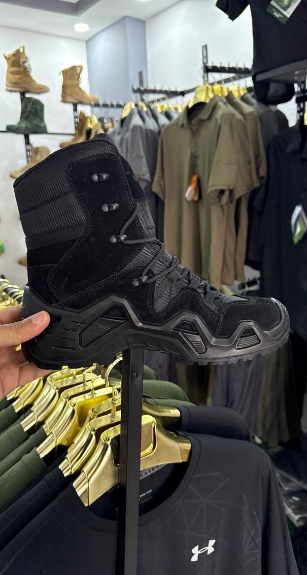 Siyah Kamuflaj Desenli Erkek ASKERİ LOWA BOT - Görsel 3