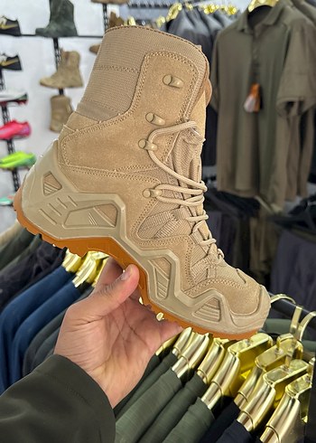 Bej Kamuflajlı Bağcıklı Erkek LOWA BOT - Görsel 4