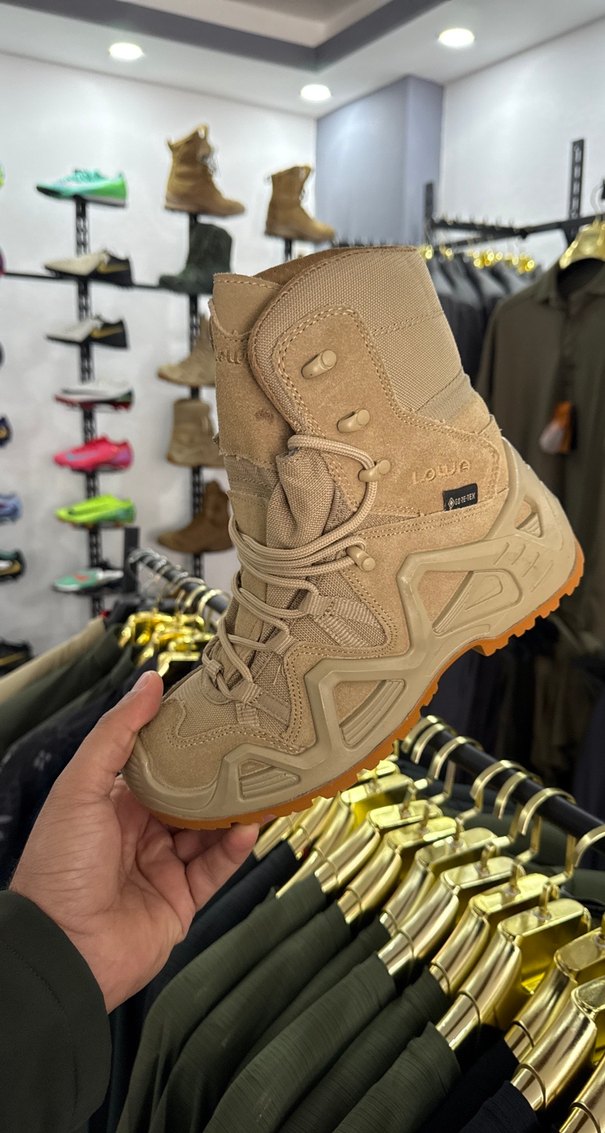 Bej Kamuflajlı Bağcıklı Erkek LOWA BOT - Görsel 2