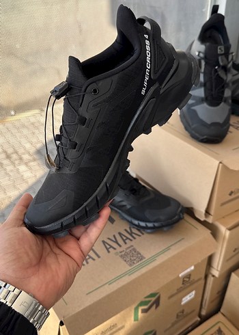 Siyah Bağcıklı SALOMON Erkek Outdoor Ayakkabı - Görsel 4