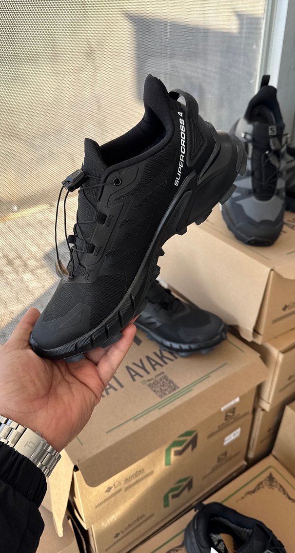 Siyah Bağcıklı SALOMON Erkek Outdoor Ayakkabı - Görsel 4