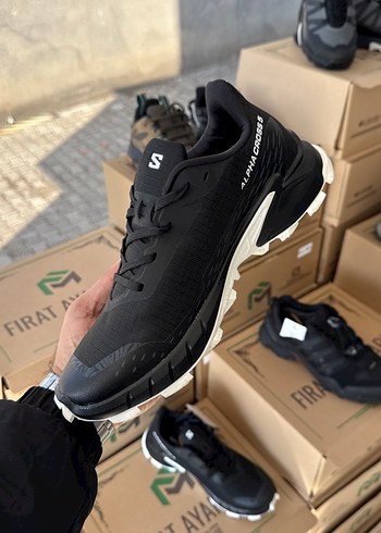 Siyah Baskılı Bağcıklı SALOMON Erkek Spor Ayakkabı - Görsel 5