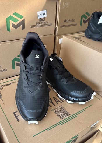 Siyah Baskılı Bağcıklı SALOMON Erkek Spor Ayakkabı - Görsel 2