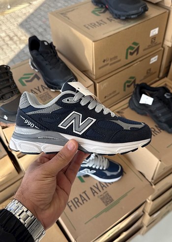 New Balance Kadın-Erkek Mavi Spor Ayakkabı - Görsel 2