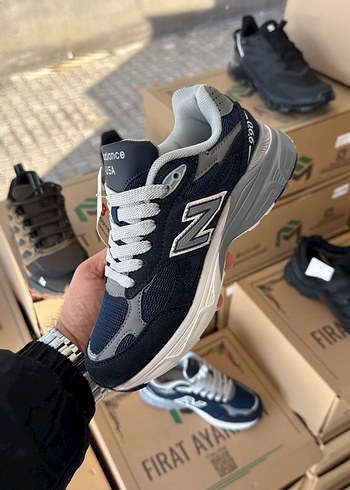 New Balance Kadın-Erkek Mavi Spor Ayakkabı - Görsel 4