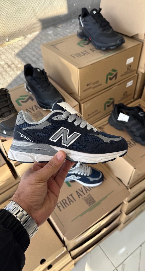 New Balance Kadın-Erkek Mavi Spor Ayakkabı - Görsel 2