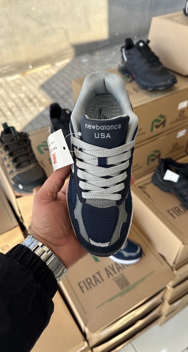 New Balance Kadın-Erkek Mavi Spor Ayakkabı - Görsel 3