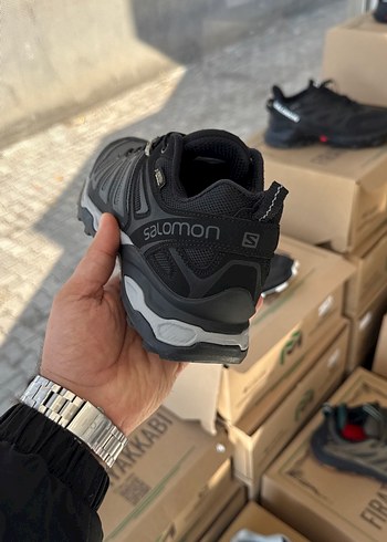 Gri Erkek Spor Ayakkabı Velcro Detaylı - Görsel 5