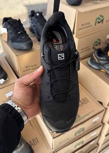 Siyah Erkek Outdoor Salomon Ayakkabı Velcro - Görsel 2