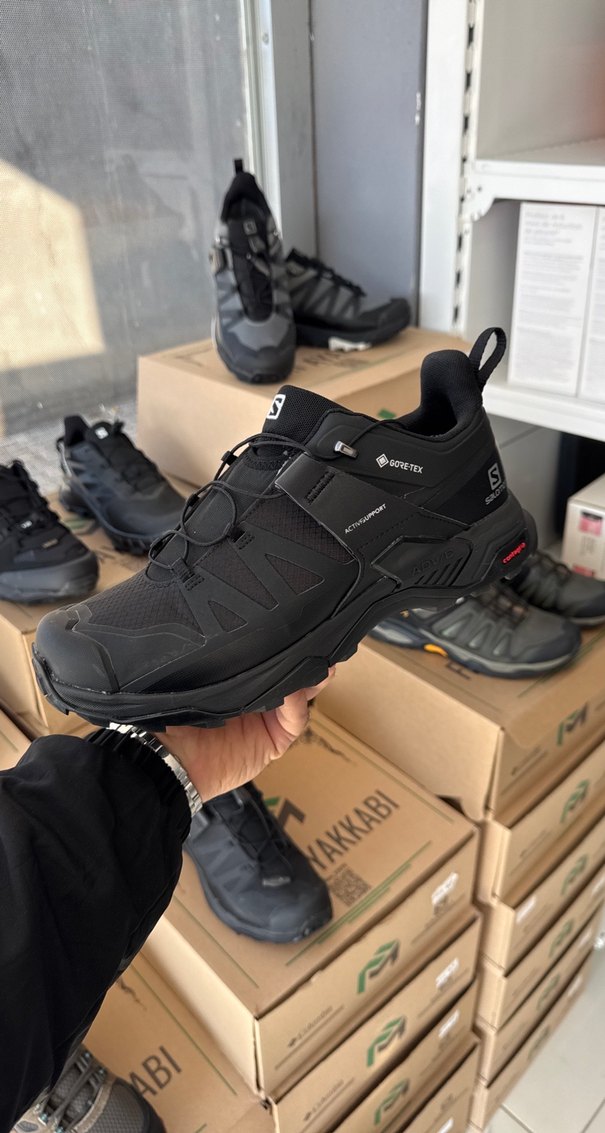 Siyah Erkek Outdoor Salomon Ayakkabı Velcro - Görsel 3