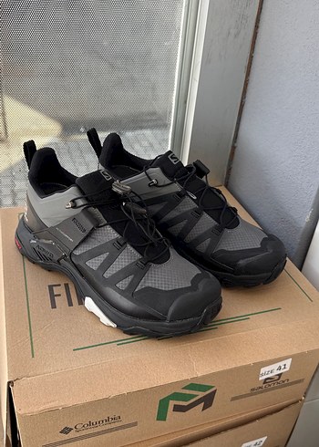 Gri Siyah Erkek Spor Outdoor Ayakkabı Velcro - Görsel 2