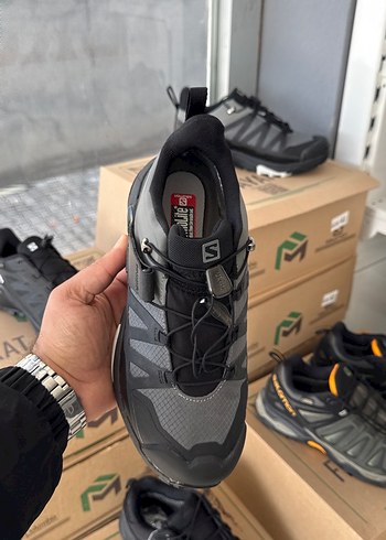 Gri Siyah Erkek Spor Outdoor Ayakkabı Velcro - Görsel 7