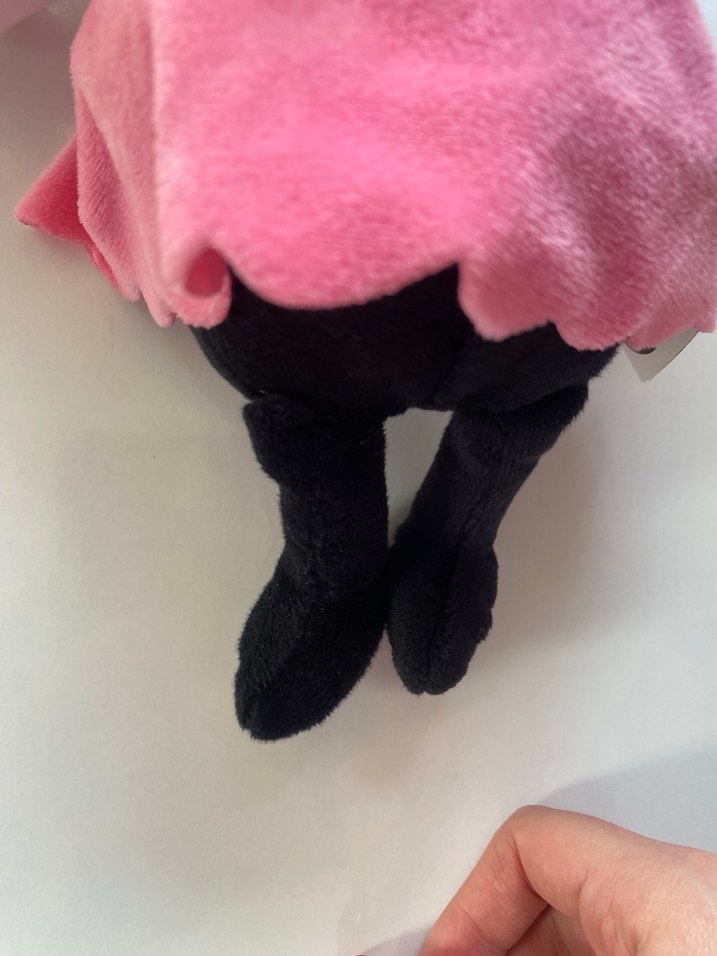 Pembe Fiyonklu Peluş Oyuncak( tek bacağının dikisi atmı) - Görsel 2