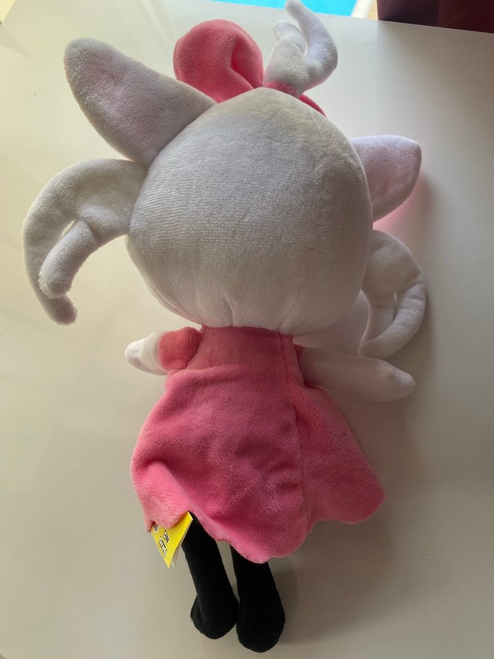 Pembe Fiyonklu Peluş Oyuncak( tek bacağının dikisi atmı) - Görsel 3