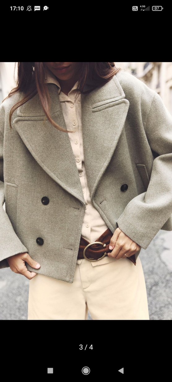 Zara bej orijinal kaban - Görsel 4