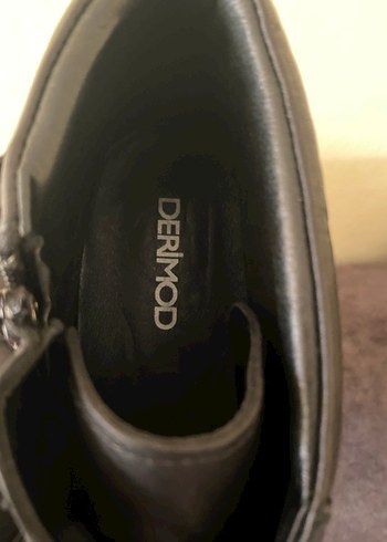 Siyah Erkek Biker Bot Markası Derimod orjinal hiç kullanılmamış - Görsel 3