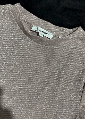 Kız Çocuk Gri Kısa Kollu Tişört - Görsel 2