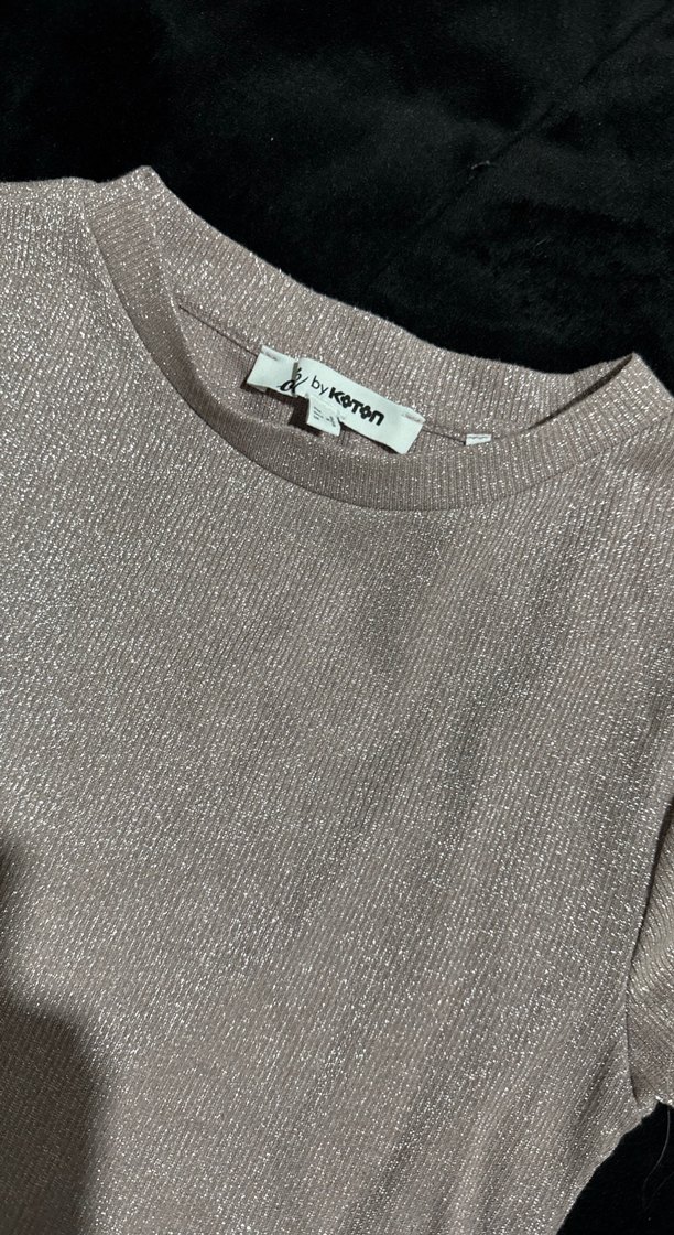 Kız Çocuk Gri Kısa Kollu Tişört - Görsel 2