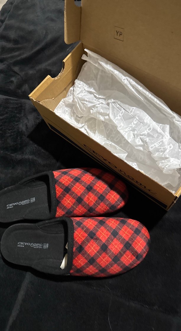 Kırmızı Ekose Erkek Ev Terliği 37 no - Görsel 3