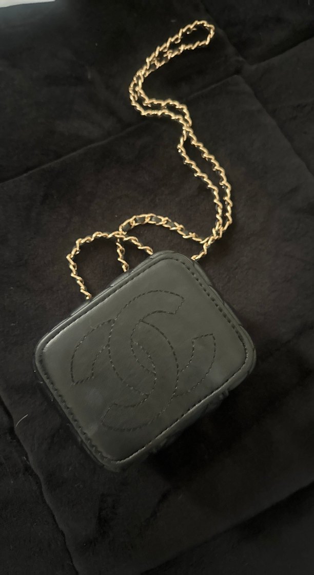 Zincir Detaylı Siyah Deri Kadın Çanta - Görsel 2