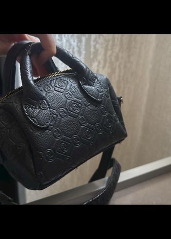 Vakko Siyah Deri Tokalı Kadın Çanta - Görsel 2