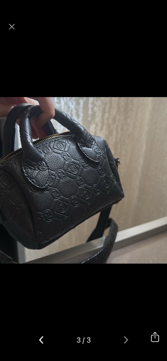 Vakko Siyah Deri Tokalı Kadın Çanta - Görsel 2