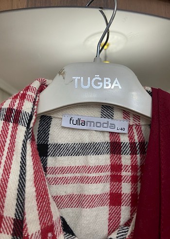 Kırmızı beyaz kareli oduncu gömleği - Görsel 2