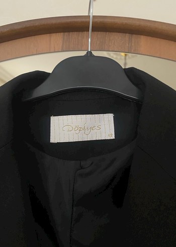 Siyah Kadın Midi Blazer Ceket - Görsel 2