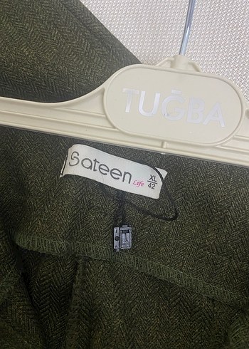 Kadın Kemerli Gri Kumaş Pantolon - Görsel 3