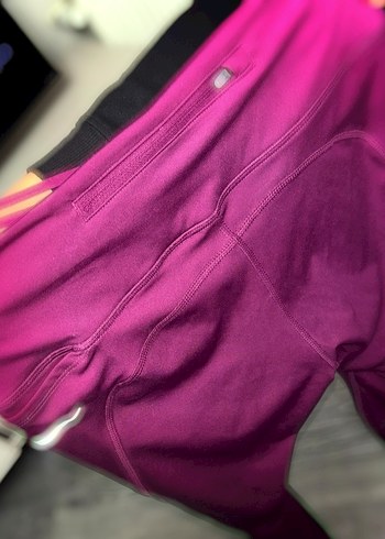 Orijinal Nike Mor Midi Tayt arka cepli - Görsel 2