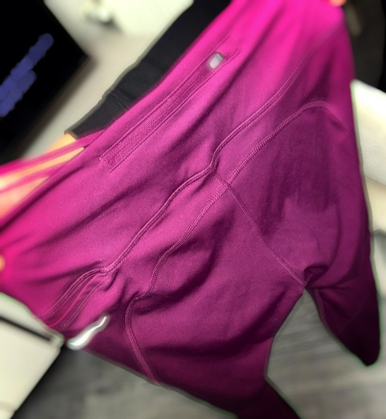 Orijinal Nike Mor Midi Tayt arka cepli - Görsel 2