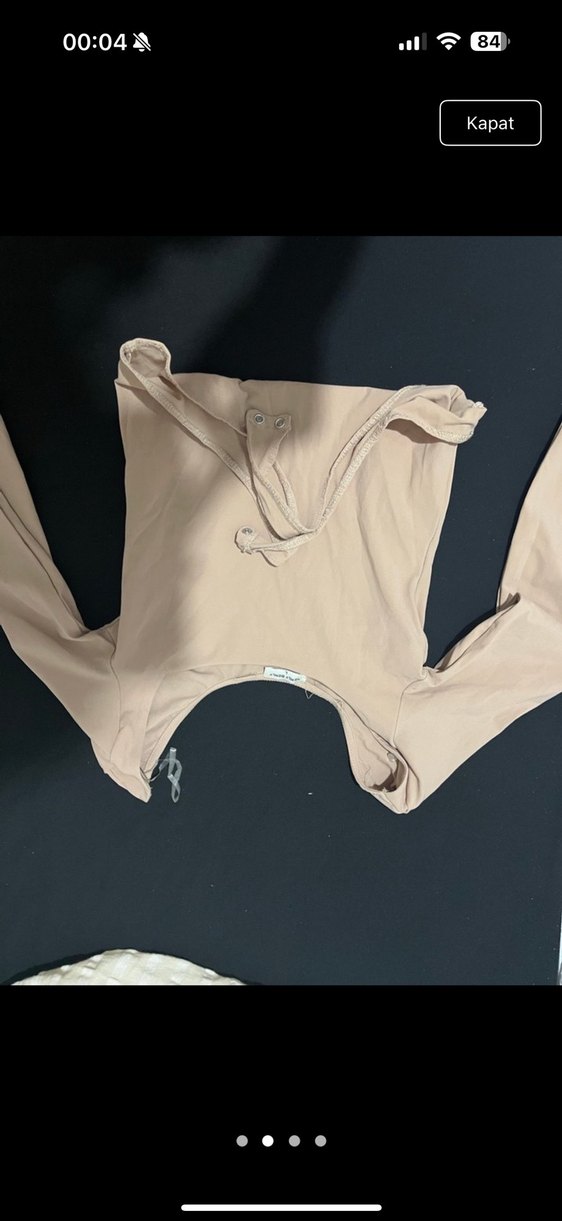 Bej Uzun Kollu çıt çıtlı bady - Görsel 3