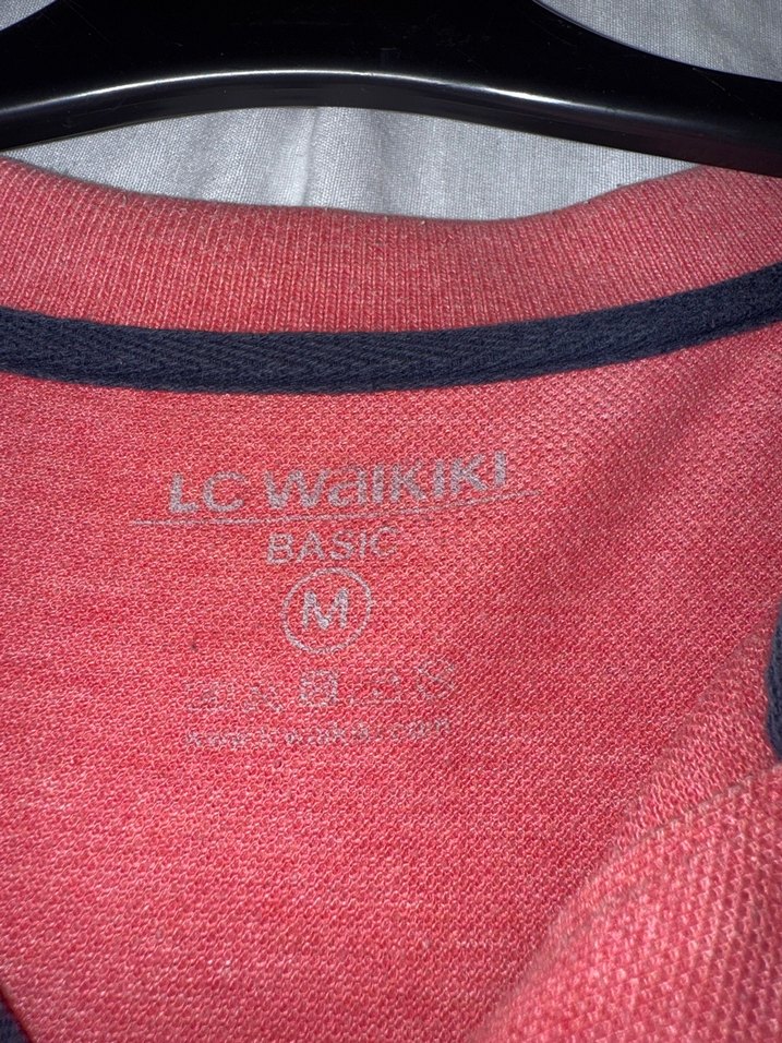 Erkek Kırmızı Kısa Kollu Polo Yaka Tişört - Görsel 2