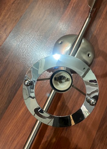 Gümüş Renk 4 kafalı Oynar Başklı Avize - Görsel 3